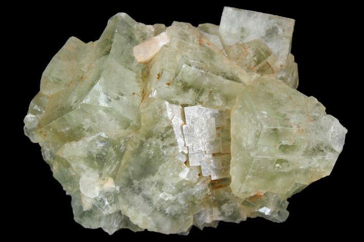 Light-Green, Cubic Fluorite Crystal Cluster - Morocco #138235